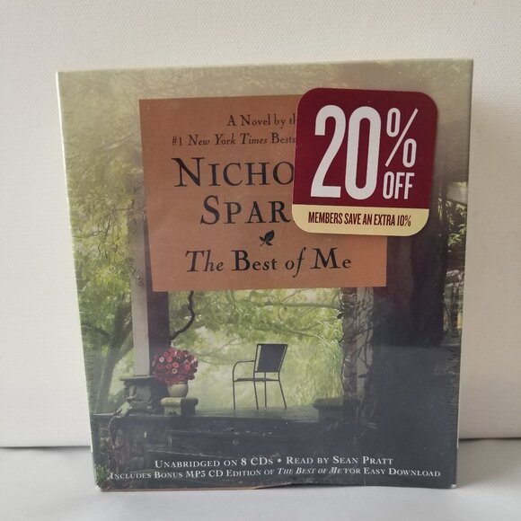 Nicholas Sparks THE BEST OF ME 2011 8 CD Set Unbridged Sean Pratt NEW SEALED - Picture 3 of 8